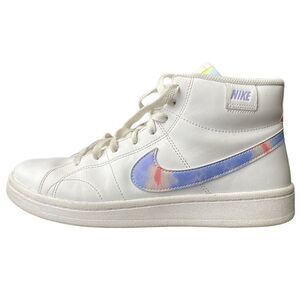 Nike Court Royale 2 White Tie Dye Mid Sneaker Size 8 EUC